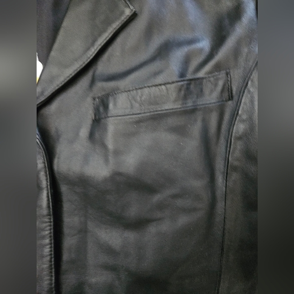 NWT - Leather Jessica Holbrook Black Soft & Supple Jacket - Size 1X - Picture 4 of 9